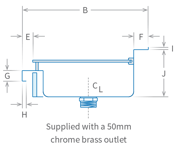 Stainless Steel Floor Trough