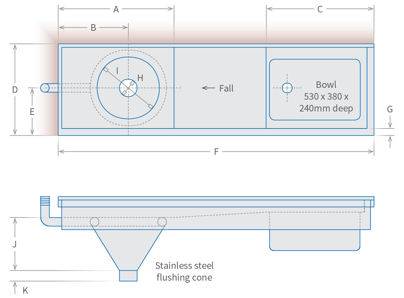 Stainless Steel Sink Sluice